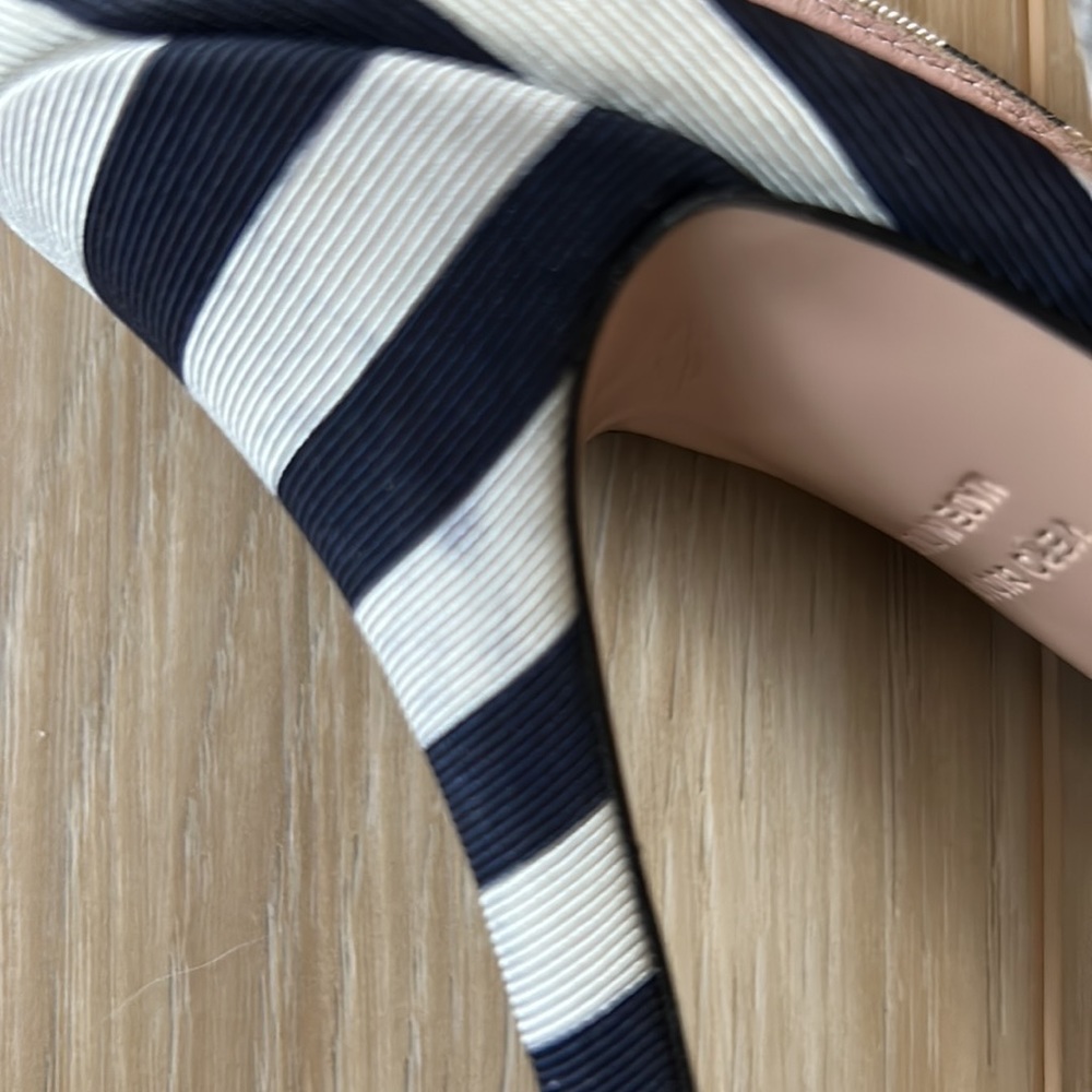 Kate Spade Celeste striped sling back heels - Picture 7 of 13